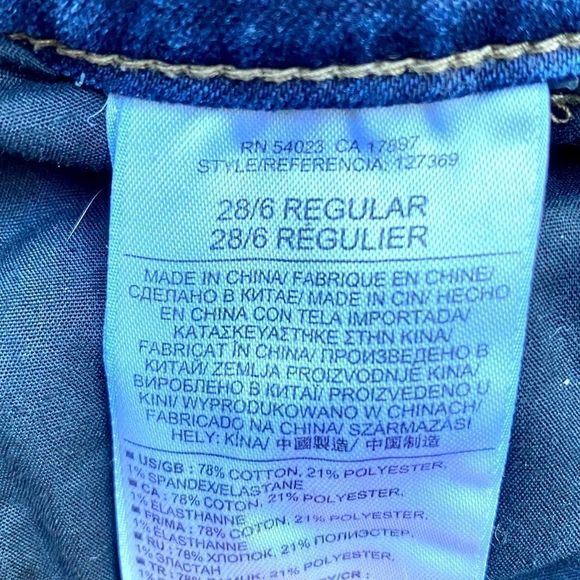 Banana Republic Denim Blue Jeans 6 28 - Picture 6 of 6